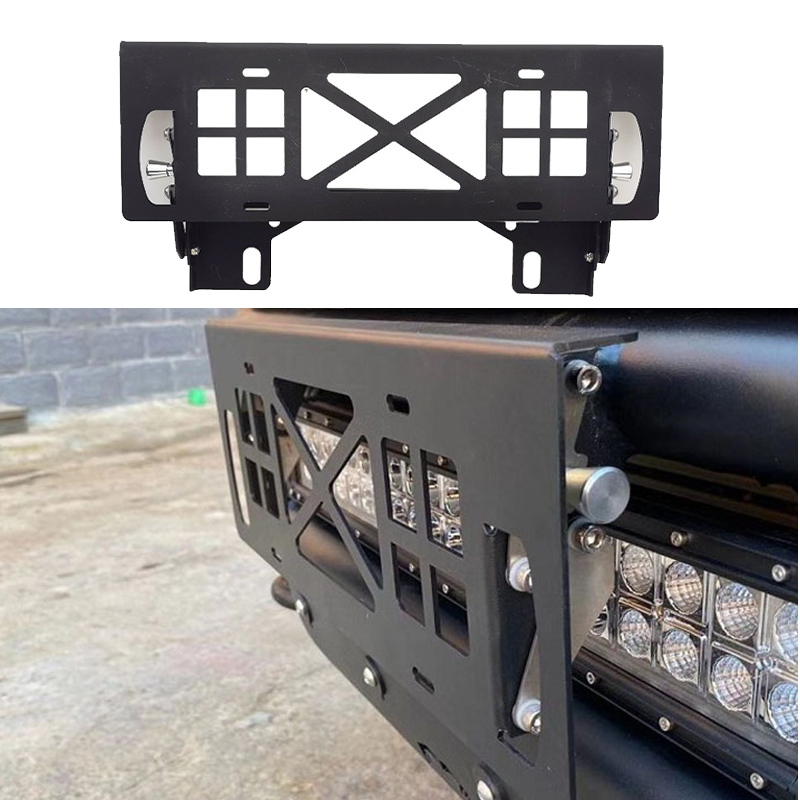 Trampoline Spring Cover - License Plate Holder For Winch Front