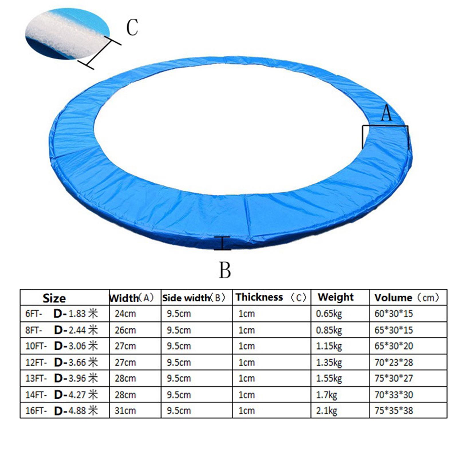 Trampoline Pad Edge Cover Tear - Trampoline Spring Cover 评论和价格