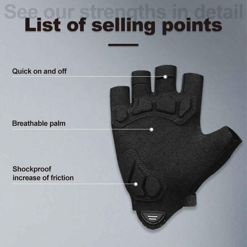 X-TIGER Cycling Gloves Half Fi - Xin Sports Equipment 评论和价格